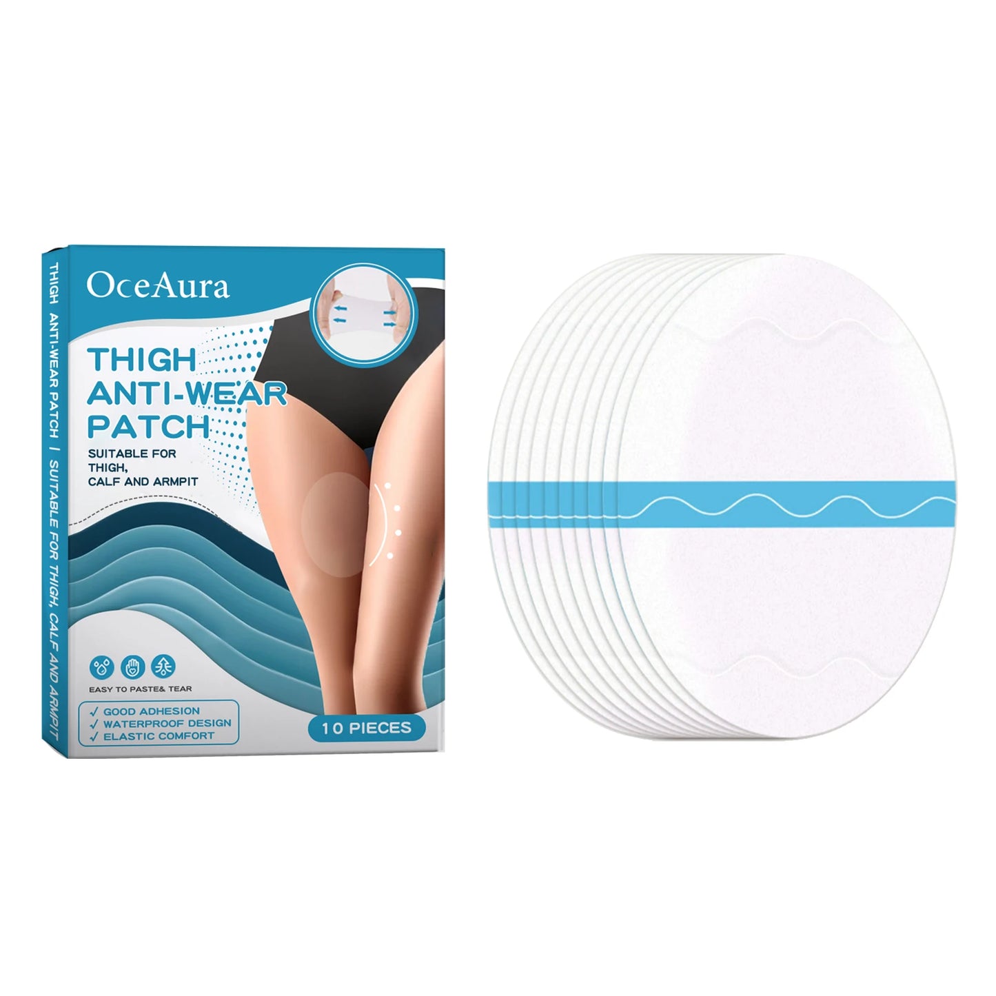 Invisible Anti-Chafing Thigh Pads | Sweat-Resistant Skin Patches