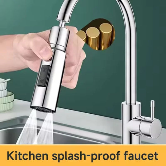 3-Mode Kitchen Faucet Aerator Extender – Splash-Proof Filter Faucet Aerator Extender Oasis Select