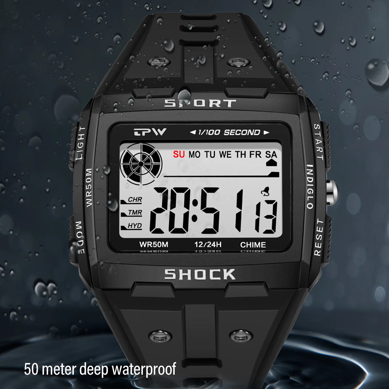 Waterproof Sports Wristwatch Multifunctional Student Alarm Clock Electronic Watch for Kids Boys Girls Gift Peaceful Pleasures Health and Wellness