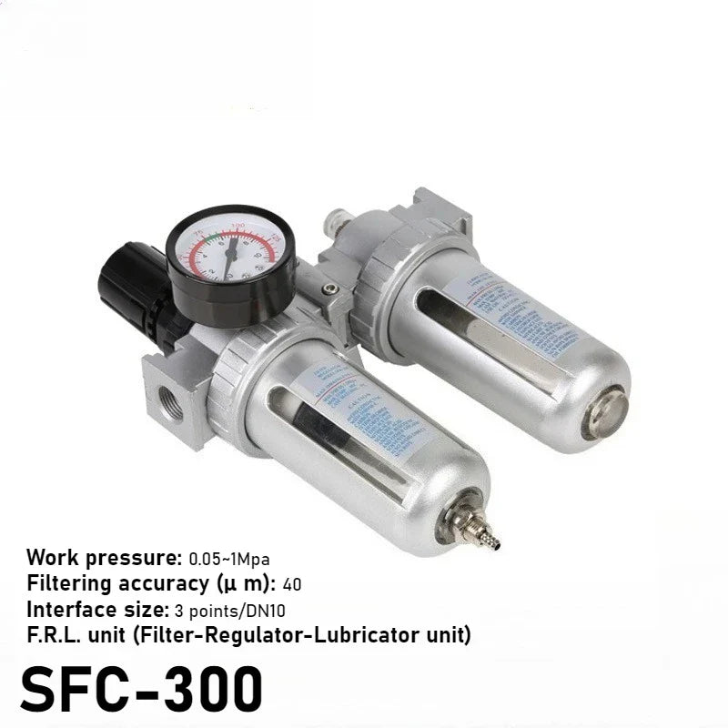Air Compressor Filter Regulator SFC SFR 200 300 400 Auto Drain