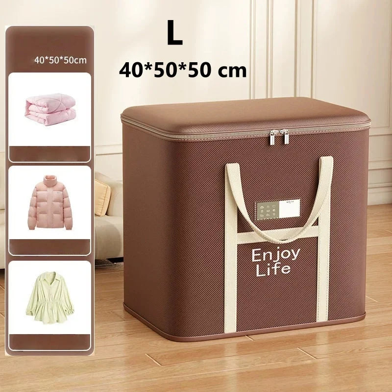 Large Collapsible Storage Bags for Clothes, Blankets & Bedding