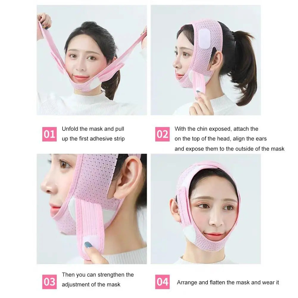 Double Chin Reducer, Face Slimming Strap, V Shaped Mask Eliminator, Remover,Tape,Belt for women, Anti- Wrinkle Face Mask, Liftin Peaceful Pleasures Health and Wellness