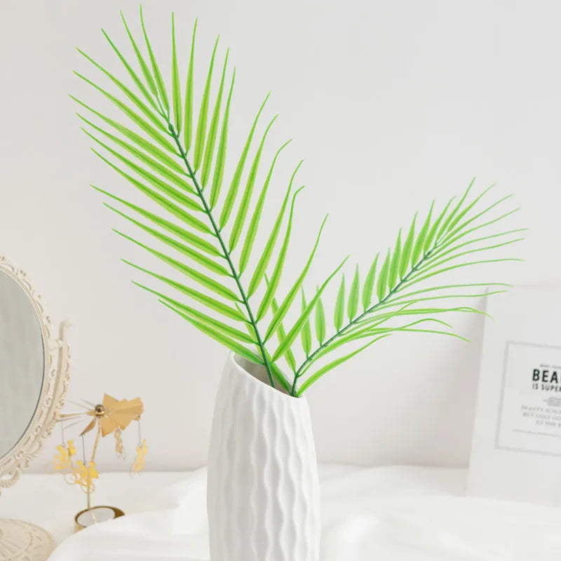 Artificial Tropical Palm Leaves 5/10 Pcs | Wedding & Party Decor