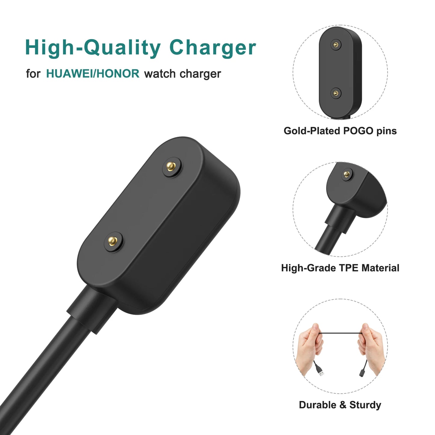 USB Charging Cable for Huawei Band 6 7 8 & Honor Band 9 10 Peaceful Pleasures Health and Wellness