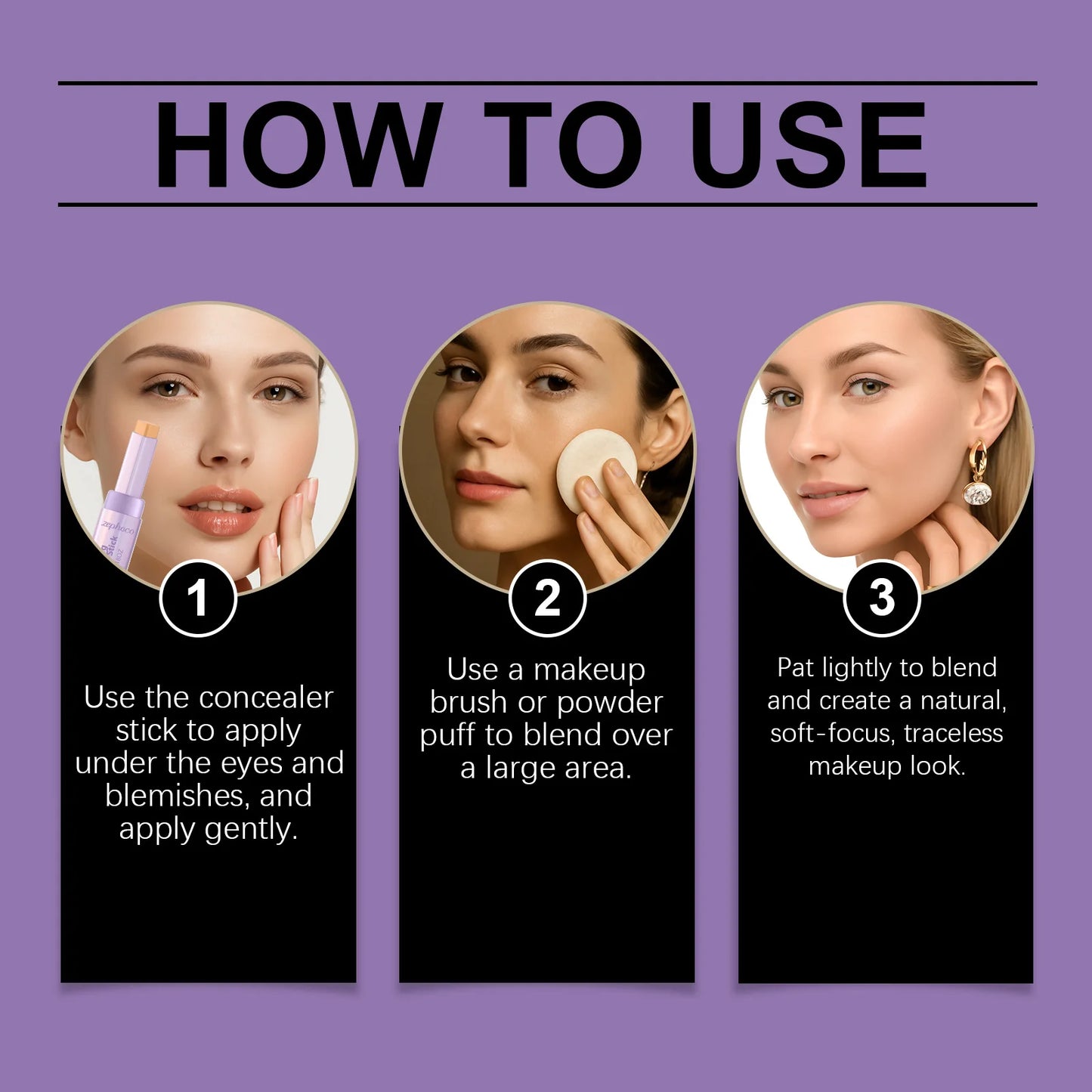 Foundation Contour Makeup Stick Contour Shaping Cover Blemishes Matte Finish Smooth Texture Brightening Moisturizing Makeup Tool Peaceful Pleasures Health and Wellness