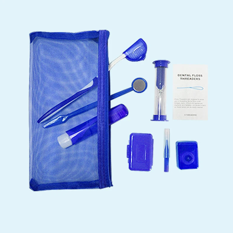 8-Piece Orthodontic Oral Care Kit | Interdental Brush & Floss Set