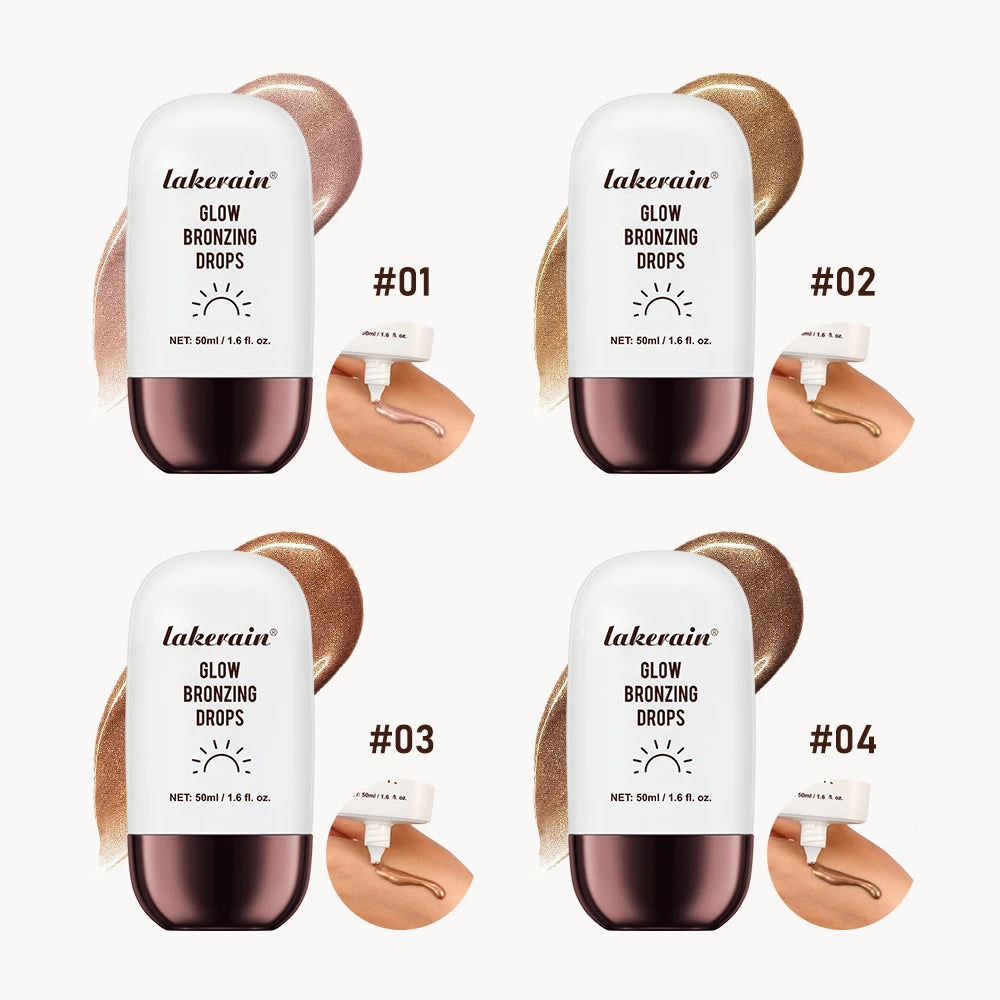 Glow Bronzing Drops Face Peptide Serums Liquid Bronzer Cream Hydrating Makeup For An Everyday Radiant Glow Summer Glow Peaceful Pleasures Health and Wellness