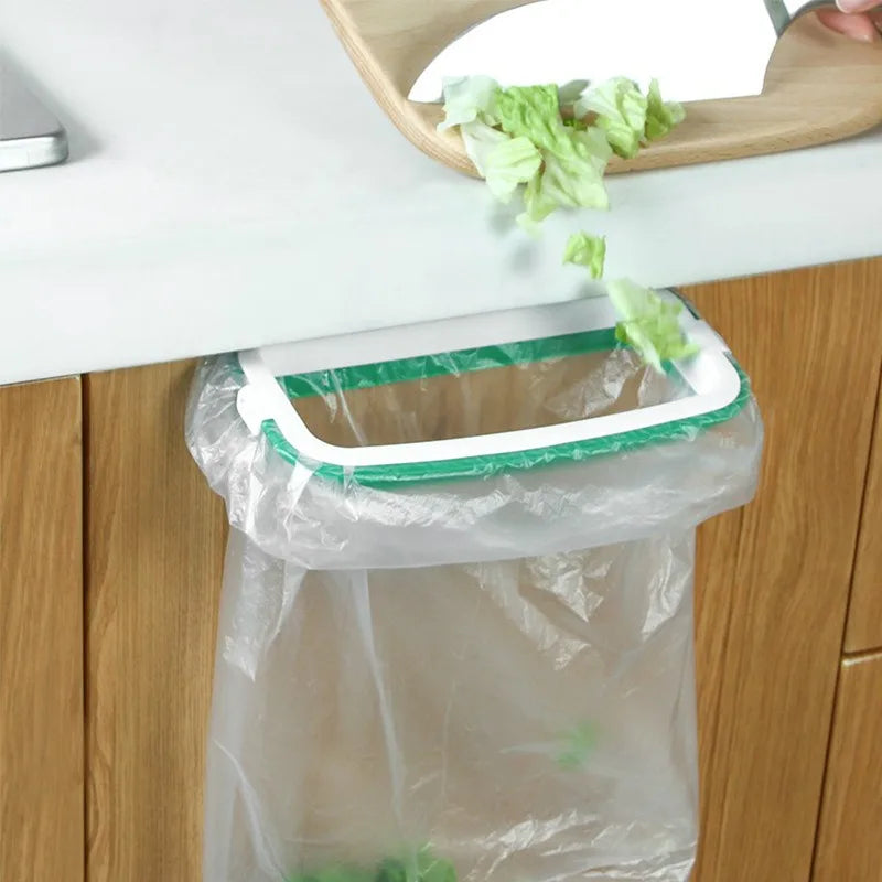 Kitchen Cabinet Hanging Trash Bag Holder Rack | Eco Plastic