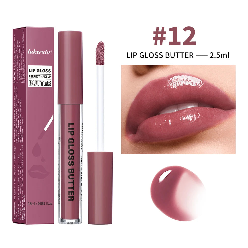 Lip Gloss Lip Stain Plumping Moisturizing Nourish Lubricating Various Colors Bright Lip Tint Long Lasting Lipgloss Cosmetics Peaceful Pleasures Health and Wellness color 12