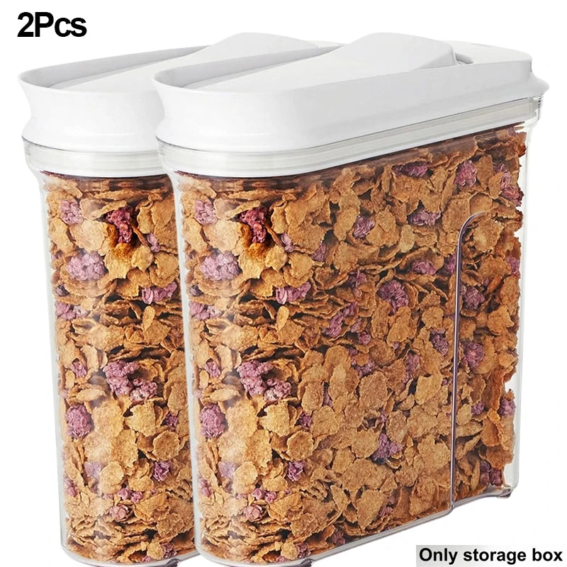Airtight Food Storage Containers – Clear Plastic Pantry Organizers