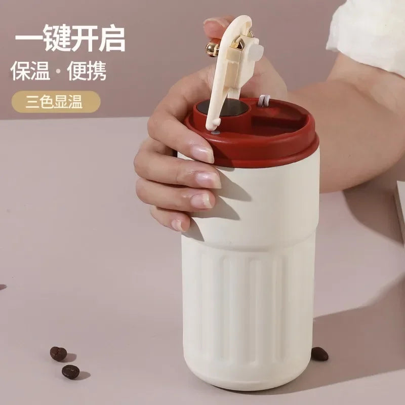 Stainless Steel Vacuum Insulated Thermos Mug 500ml Vacuum Thermos Mug Peaceful Pleasures Health and Wellness