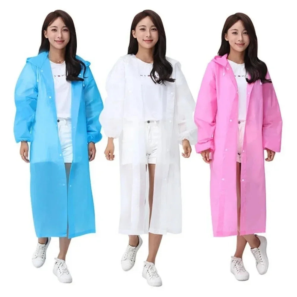 Waterproof Rain Poncho – Lightweight Reusable Adult Raincoat