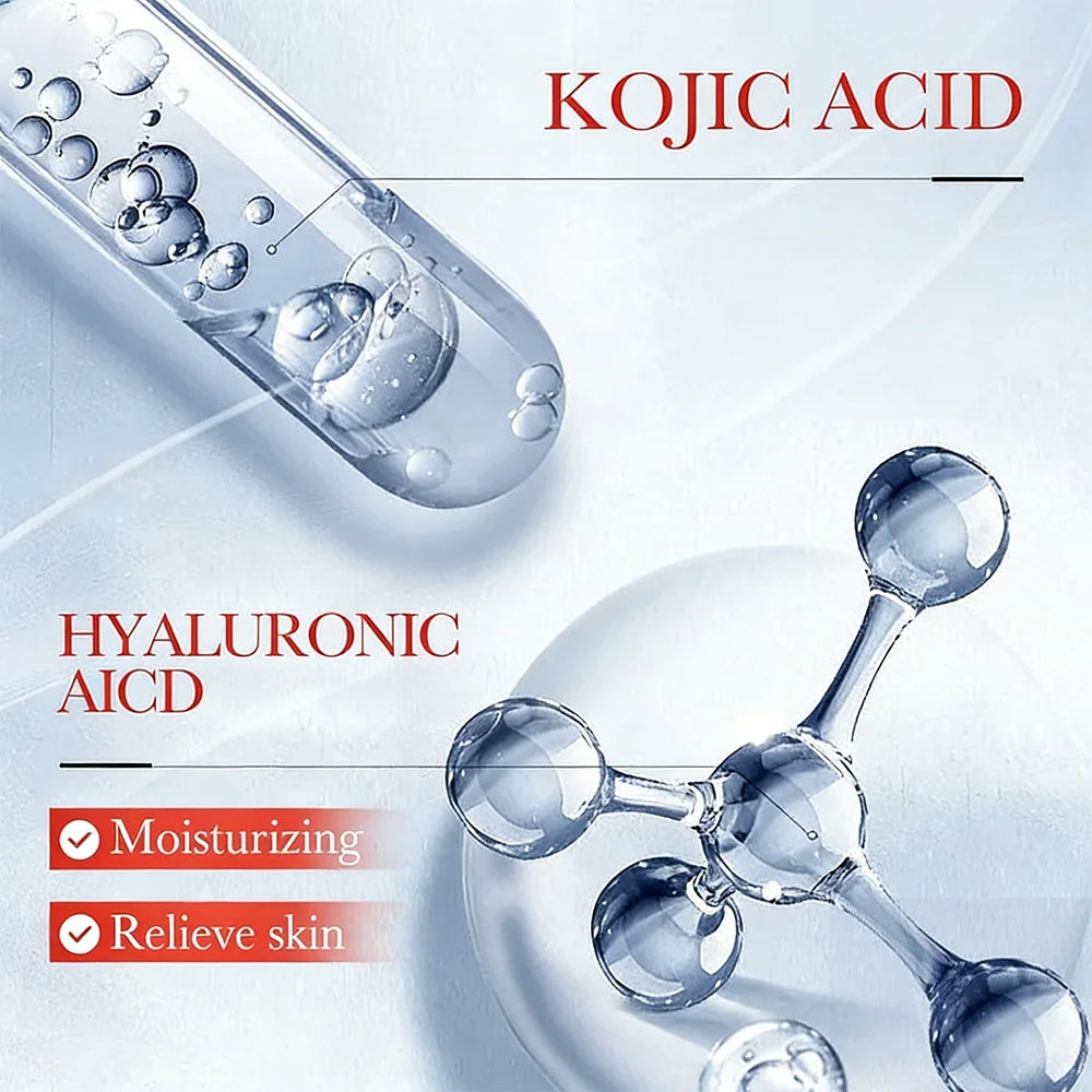 SADOER Kojic Acid Whitening and Freckle Removal Cream Moisturizing Facial essence Anti-Aging Wrinkle Face Serum Skin Care Peaceful Pleasures Health and Wellness