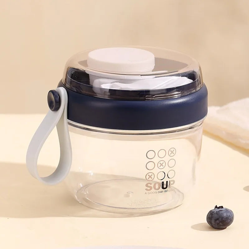 650ml Leak-Proof Portable Breakfast Cup & Salad Bento Box