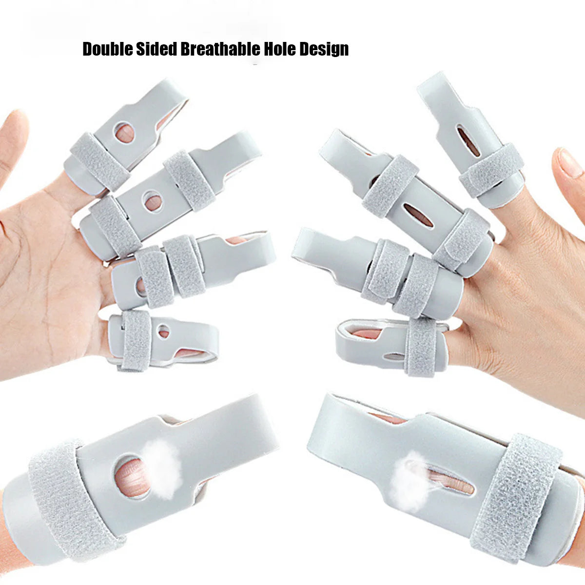 One Piece Finger Fixed Splint Fixed Support Device,Five Finger Fixed Splint Trainer,Finger Sleeve Peaceful Pleasures Health and Wellness