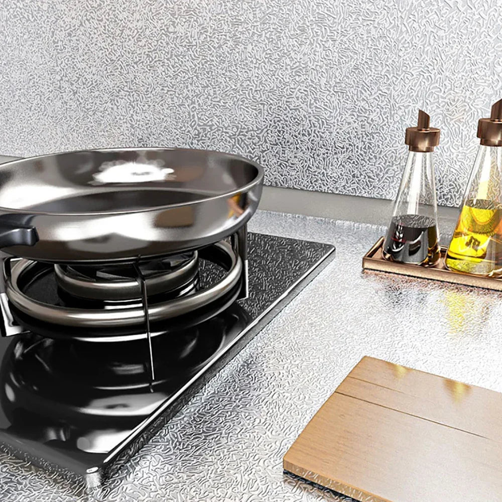 40cm Self-Adhesive Aluminum Foil Kitchen Backsplash Liner