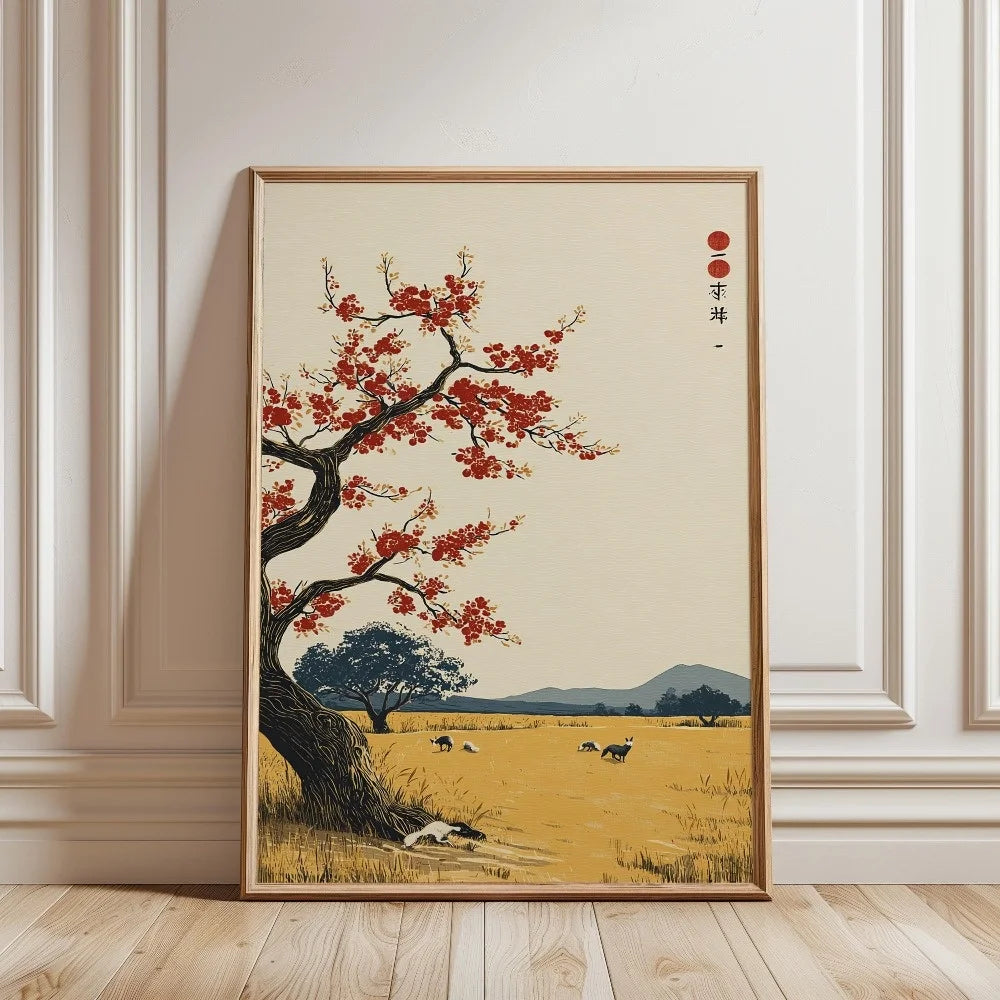 Japanese Tree Art Canvas Printing Japanese Home Decoration Digital Download Living Room Bedroom Wall Art Decoration Gift Poster Peaceful Pleasures Health and Wellness