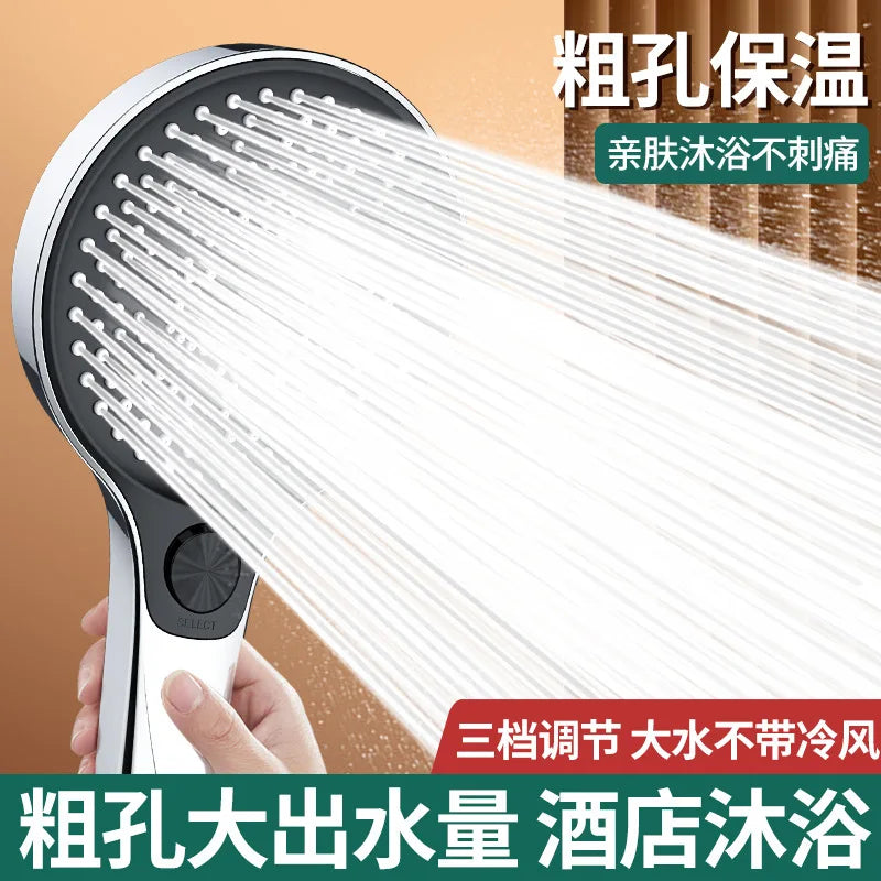 135mm Rainfall Shower Head | 3 Modes, High Pressure & Water Saving