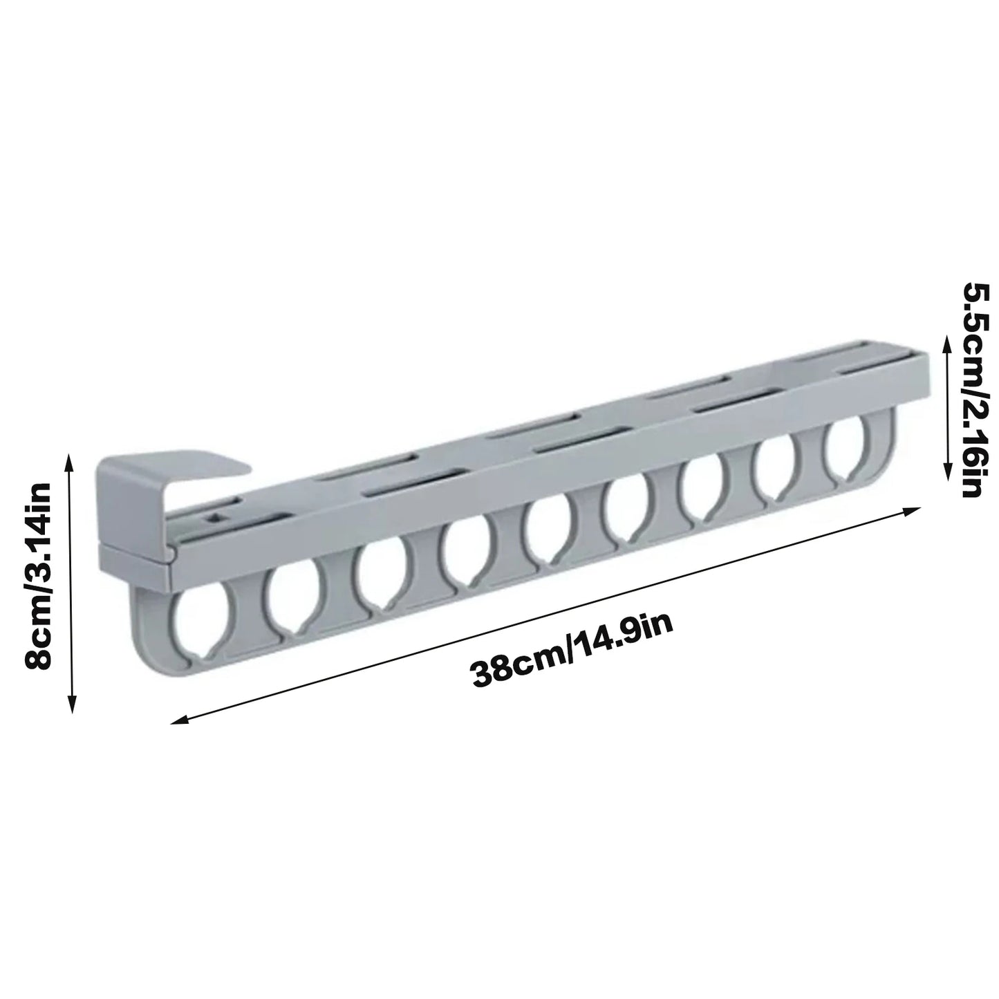 Retractable Closet Pull Out Rod Heavy Duty Closet Valet Rod Suitable for Wardrobes and Storage Areas Peaceful Pleasures Health and Wellness