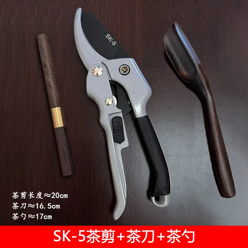 Stainless steel sk5 steel tea scissors, hard tea brick, tea crusher, tea ceremony tea needle, classy tea knife, tea prying tool Peaceful Pleasures Health and Wellness