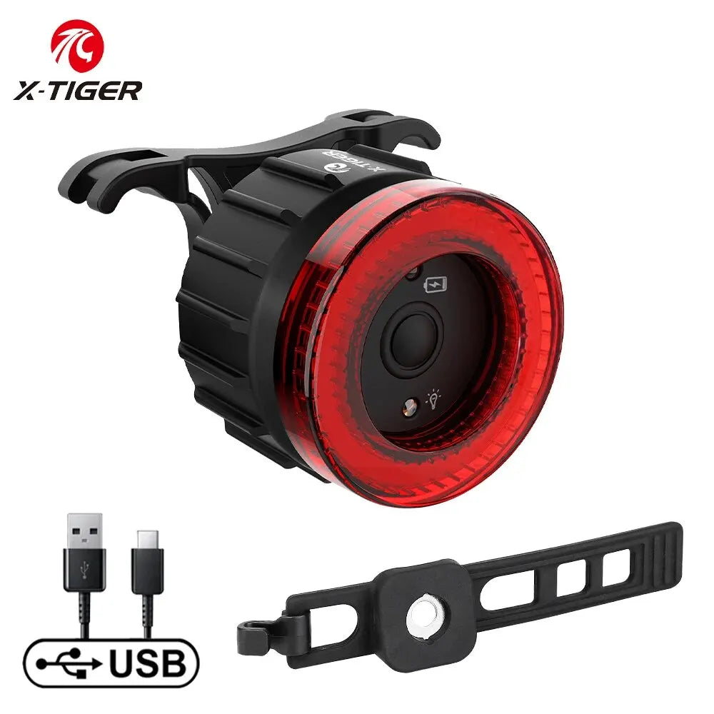 X-TIGER Smart Bike Tail Light | LED Sensor Brake Warning