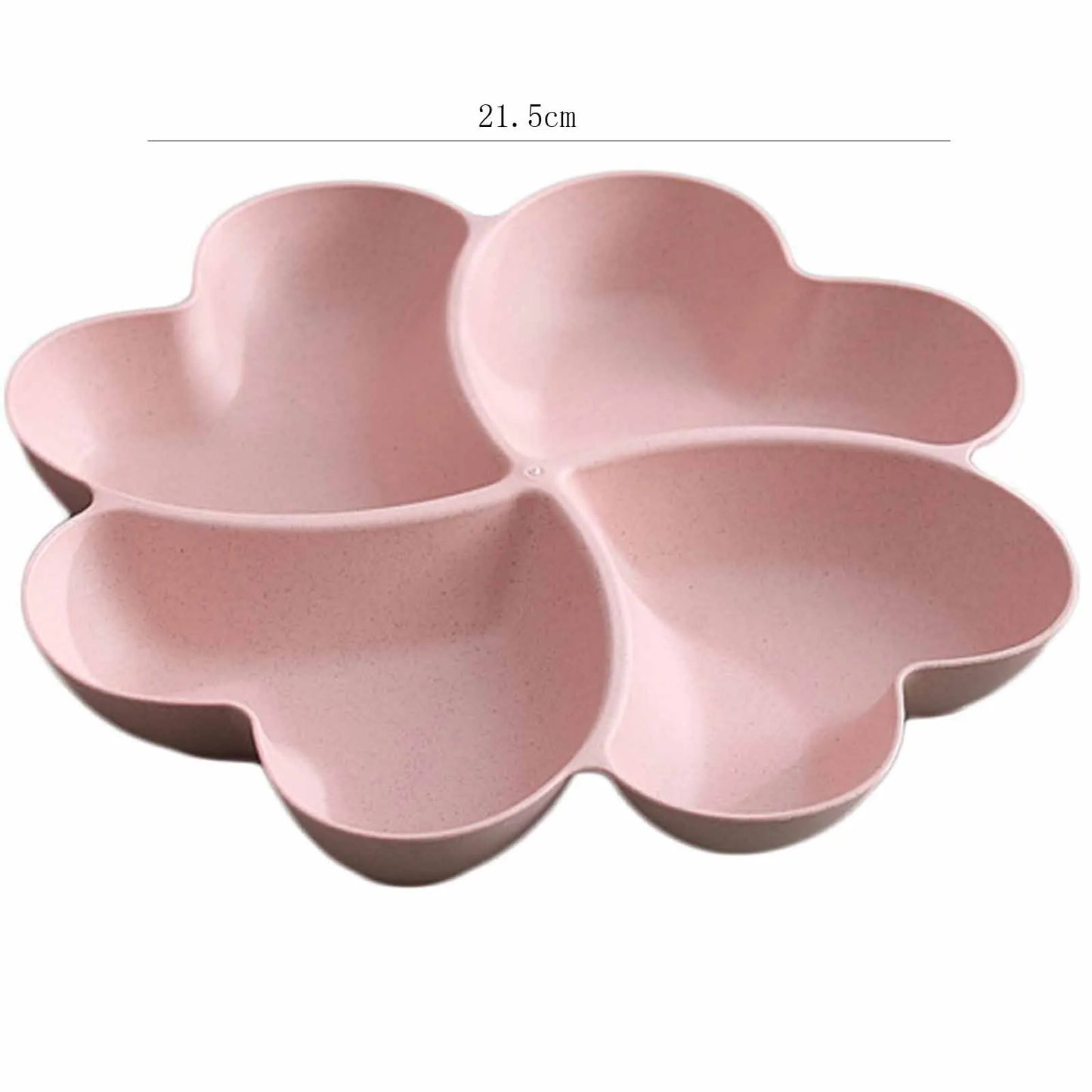 Four-Leaf Clover Snack Tray with Heart Compartments | Fruit Plate