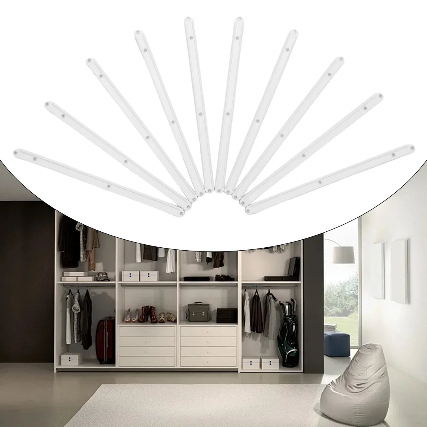 Aa10pcs Draw Rail Plasticdrawerslides Cabinet Cupboard Drawer Runners