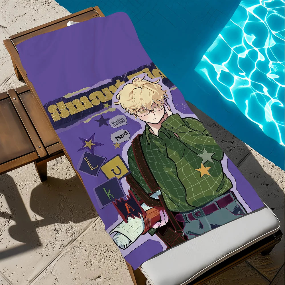 Anime Alien Quick-Dry Beach Towel | Soft Pool & Travel Towel Quick-Dry Beach Towel Peaceful Pleasures Health and Wellness z3 STJ150x200CM