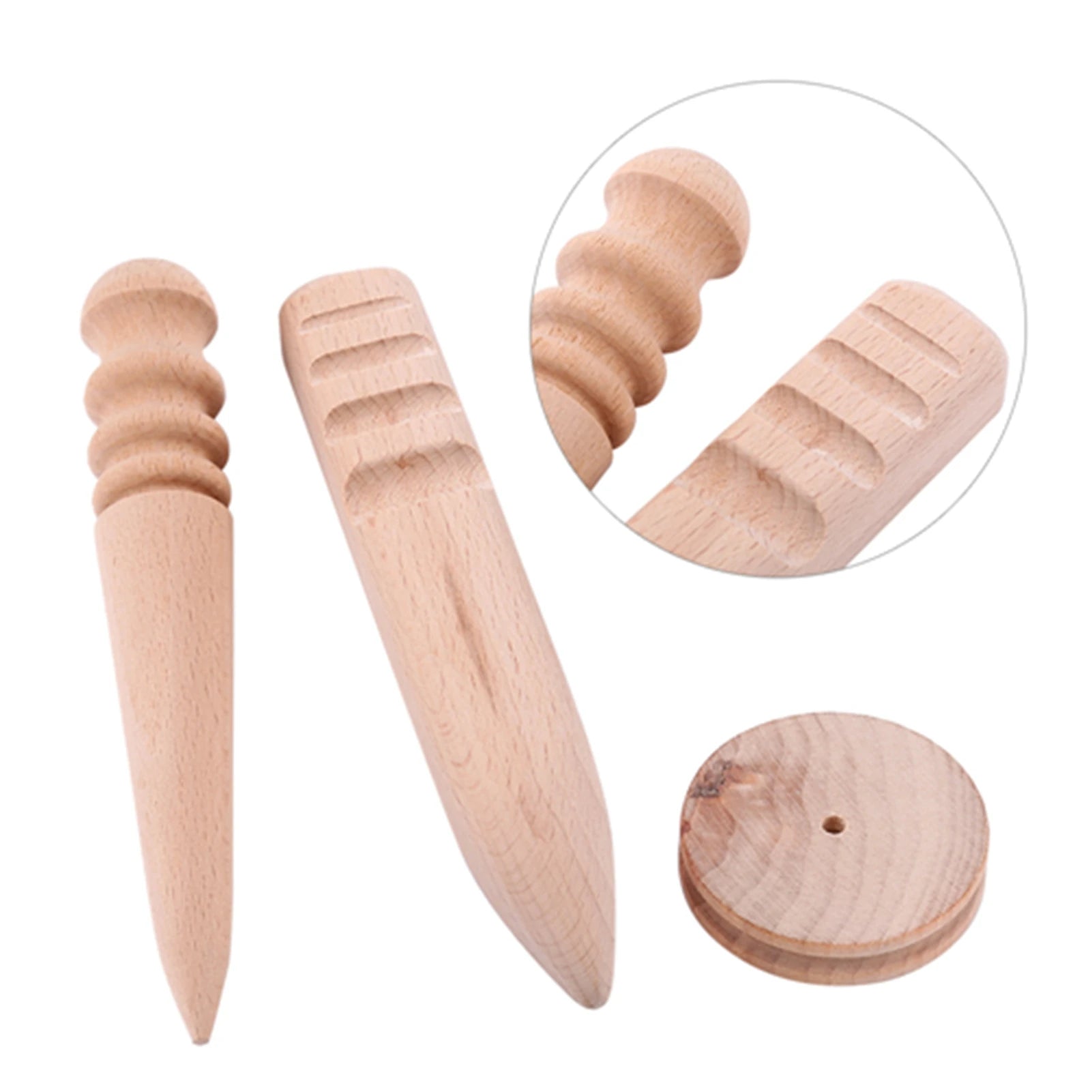 in Use High Hardness Wooden Leather Burnisher Leather Burnisher for Leather Novice Professional Leather Project Peaceful Pleasures Health and Wellness