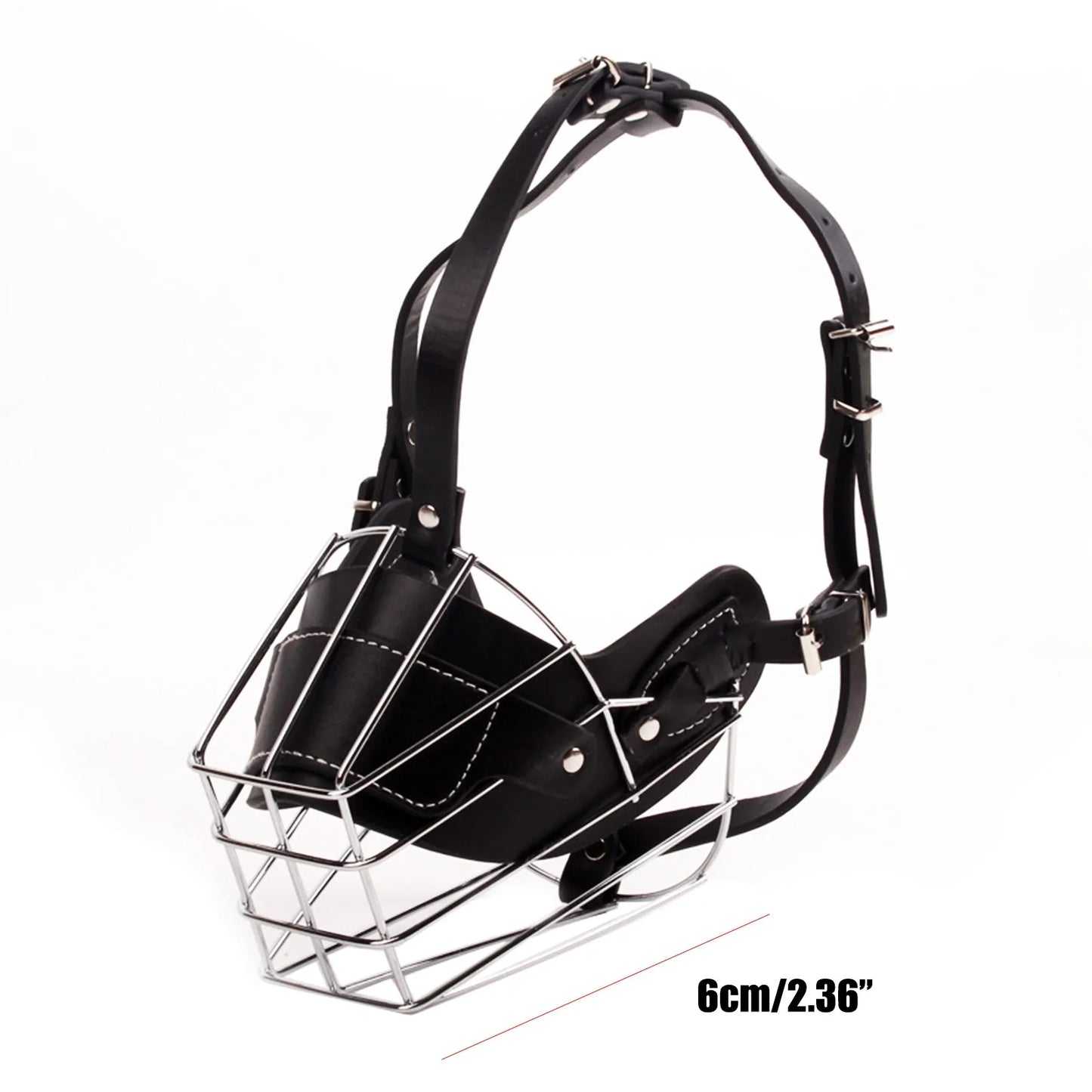 Adjustable Metal Basket Dog Muzzle – Bulldog & Pitbull Safe