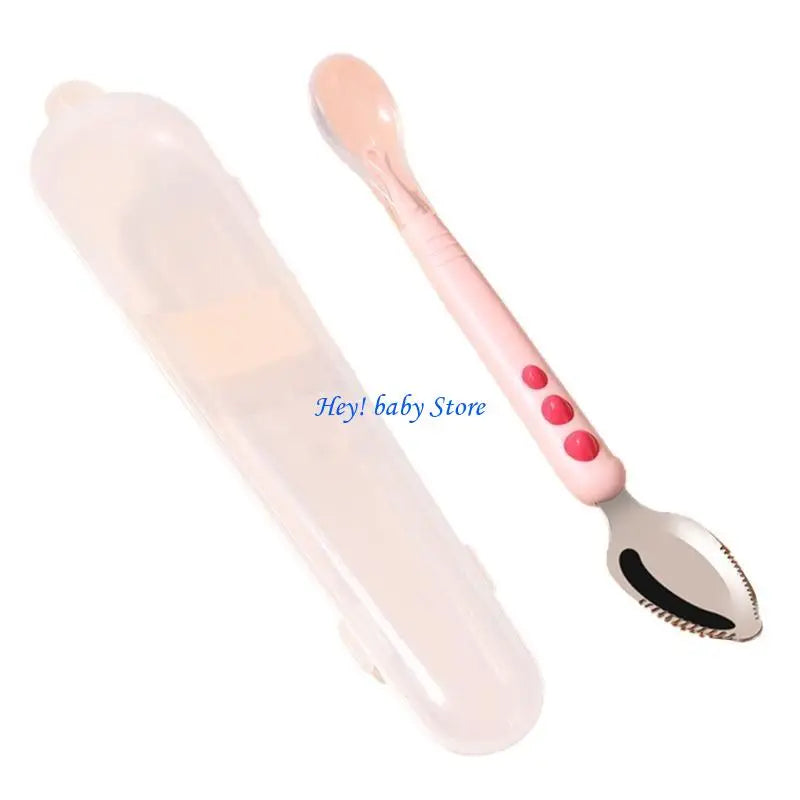 Double-Head Baby Silicone Spoon | Safe BLW Feeding Spoon