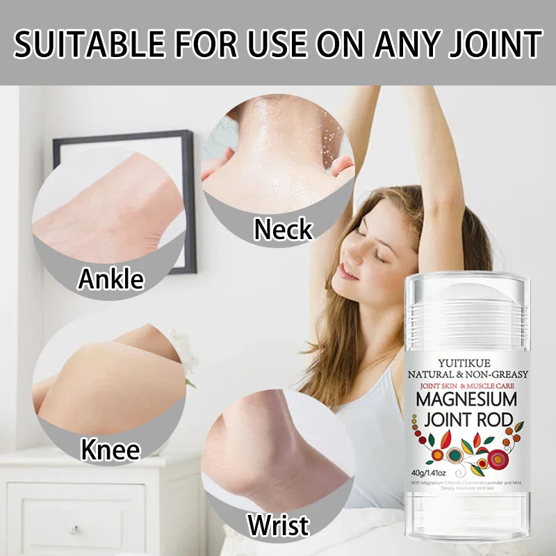 YUITIKUE Magnesium Roll-On Stick – Joint & Muscle Relief 40g Magnesium Roll-On Stick Peaceful Pleasures Health and Wellness