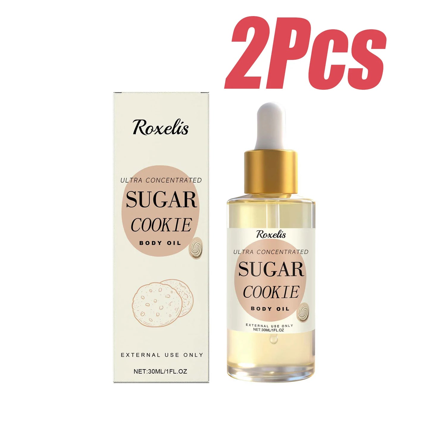 Sugar Cookie Fragrance Body Oil – Shea Butter & Vitamin E