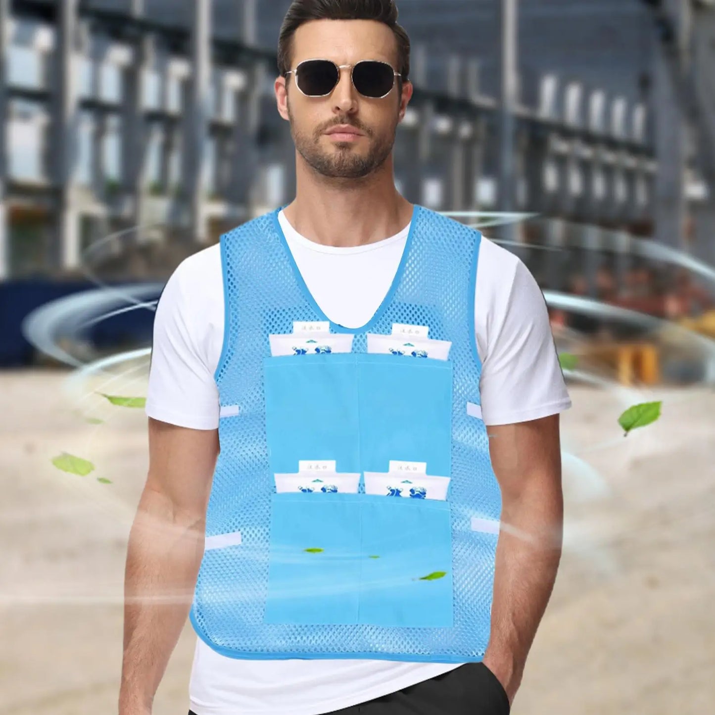 Summer Cooling Vest with Ice Packs | Unisex Outdoor Workwear