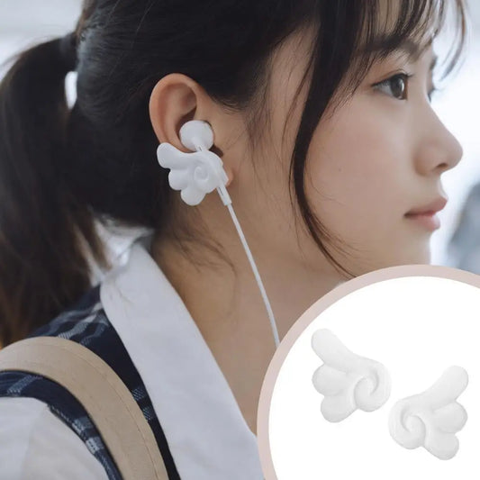 Kawaii 3D Angel Wings Earphone Charms – DIY Headphone Decor Earphone Charm Oasis Select