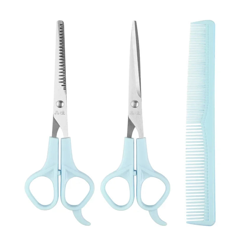 3PCS Hairdressing Scissors 6 Inch Scissors Kit Tool for Cutting Thinning Hair Comb Barber Accessories Salon Hairdressing Shears Peaceful Pleasures Health and Wellness