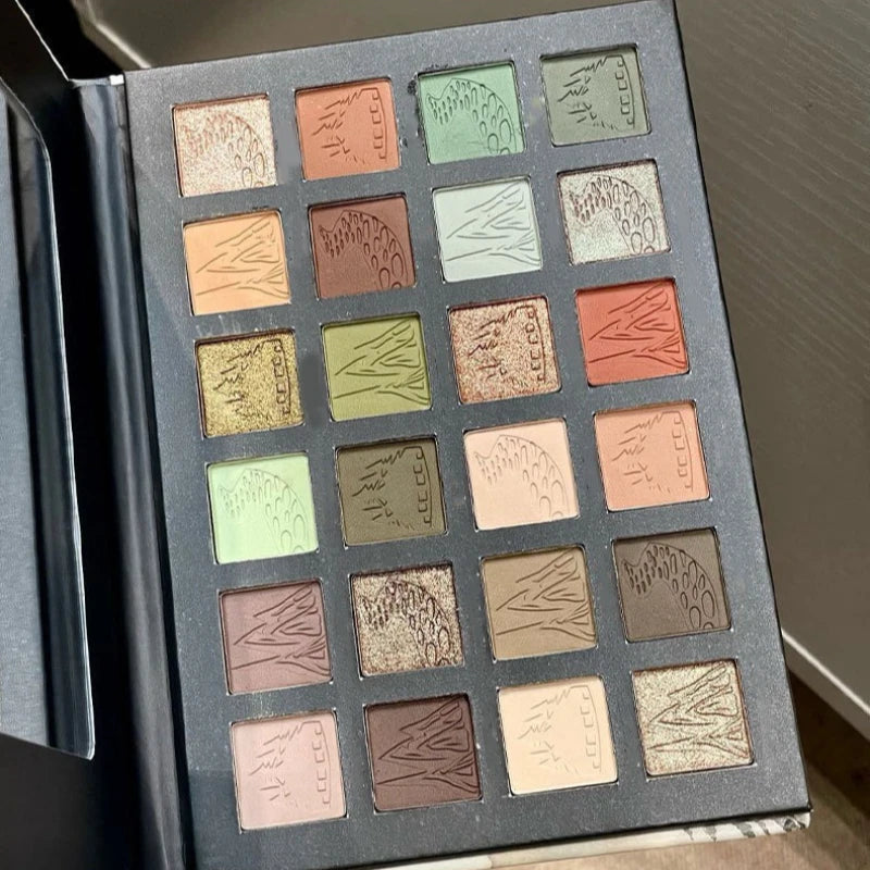 24-Shade Eyeshadow Palette | Matte Shimmer Glitter Neutrals