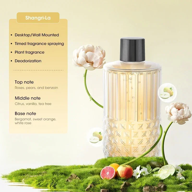 Rechargeable Mini Essential Oil Aroma Diffuser 5-Gear Large Mist Aromatherapy Air Humidifier Air Freshener for Home Car Peaceful Pleasures Health and Wellness Shangri-La Oil
