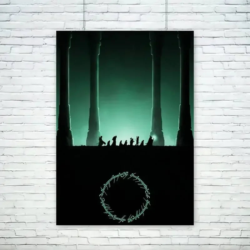 Lord of the Rings Vintage Canvas Wall Art Poster | Unframed