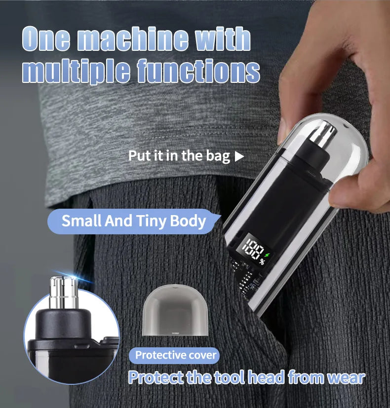 New Nose Hair Trimmer And T9 Hair Clipper Set For Mens Care Set Portable Mini USB charging Nose And Ear Hair Trimmer 2025 Peaceful Pleasures Health and Wellness