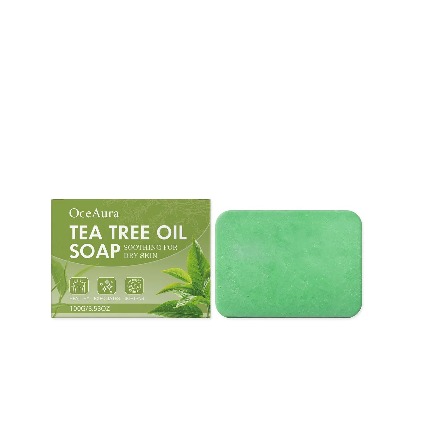 OceAura Tea Tree Soap Bar | Cleanse, Moisturize & Refresh