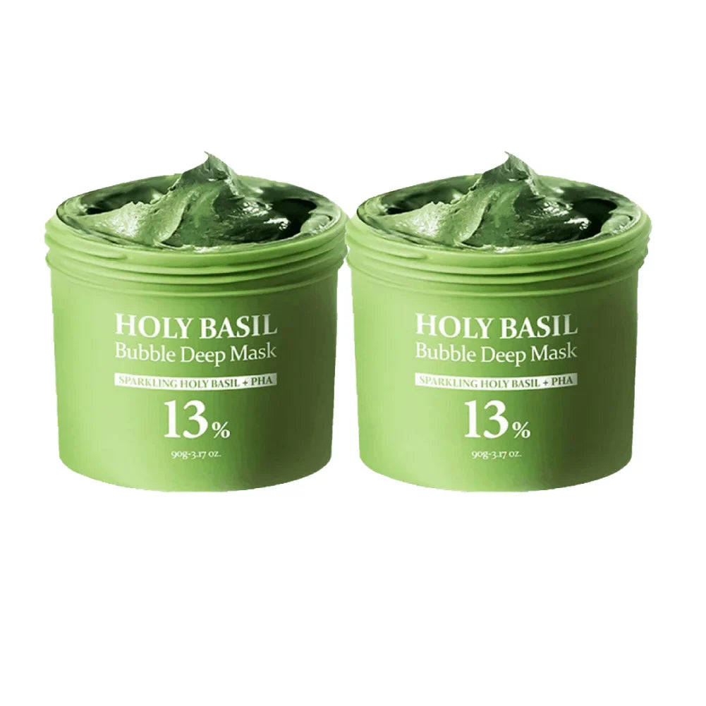 Holy Basil Sparkling Bubble Mask – Blackheads & Pore Minimizer