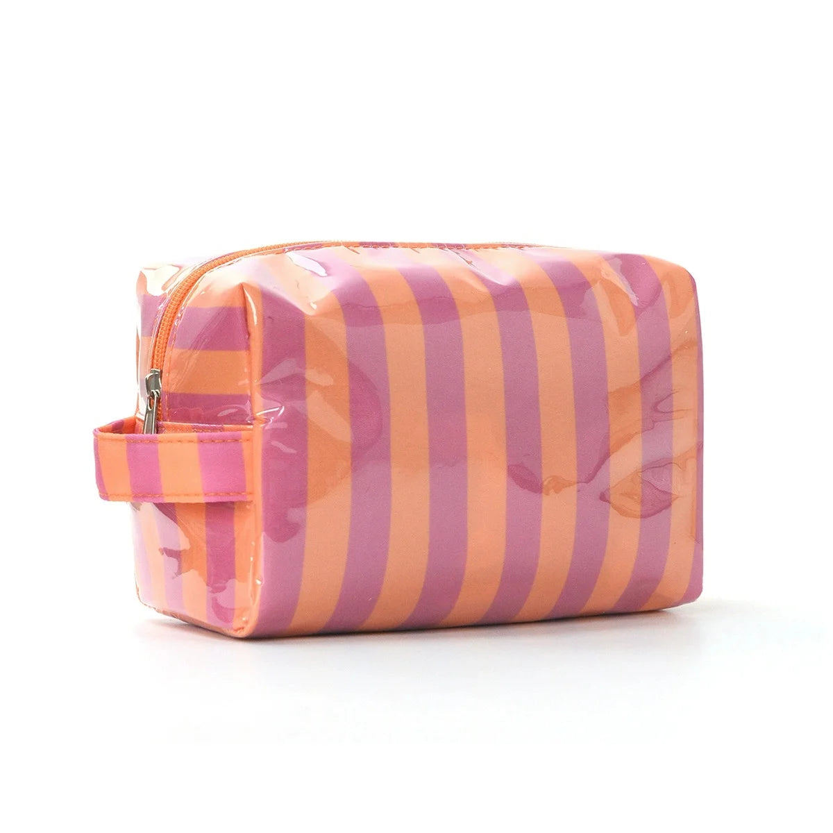 Striped Toiletry Bag – Women's Travel Cosmetic Makeup Organizer