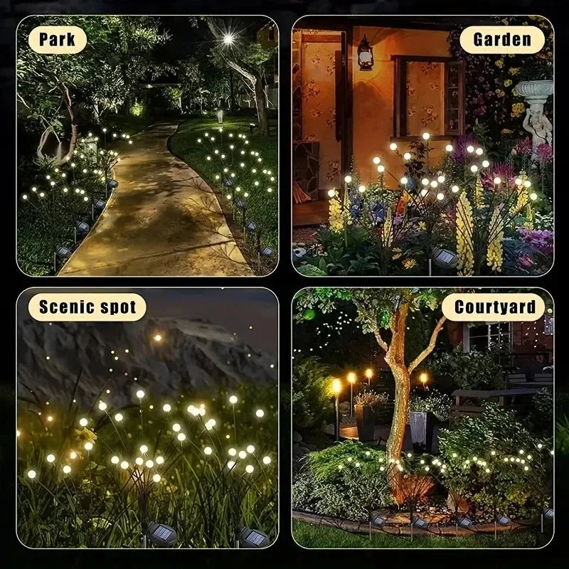 Solar Firefly Garden Lights – Waterproof Outdoor Lawn Decor