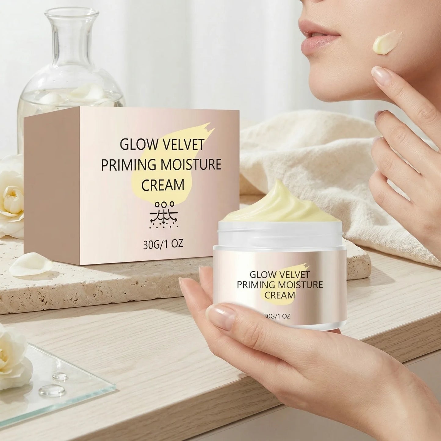 Glow Velvet Makeup Primer Cream – Pore Blur & Brightening 30g