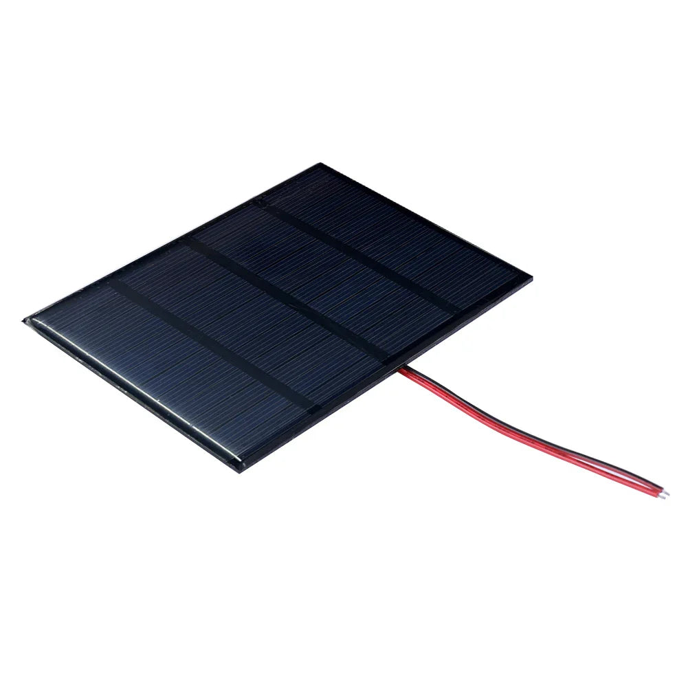 3W 12V Polycrystalline Solar Panel Charger with Cable – DIY