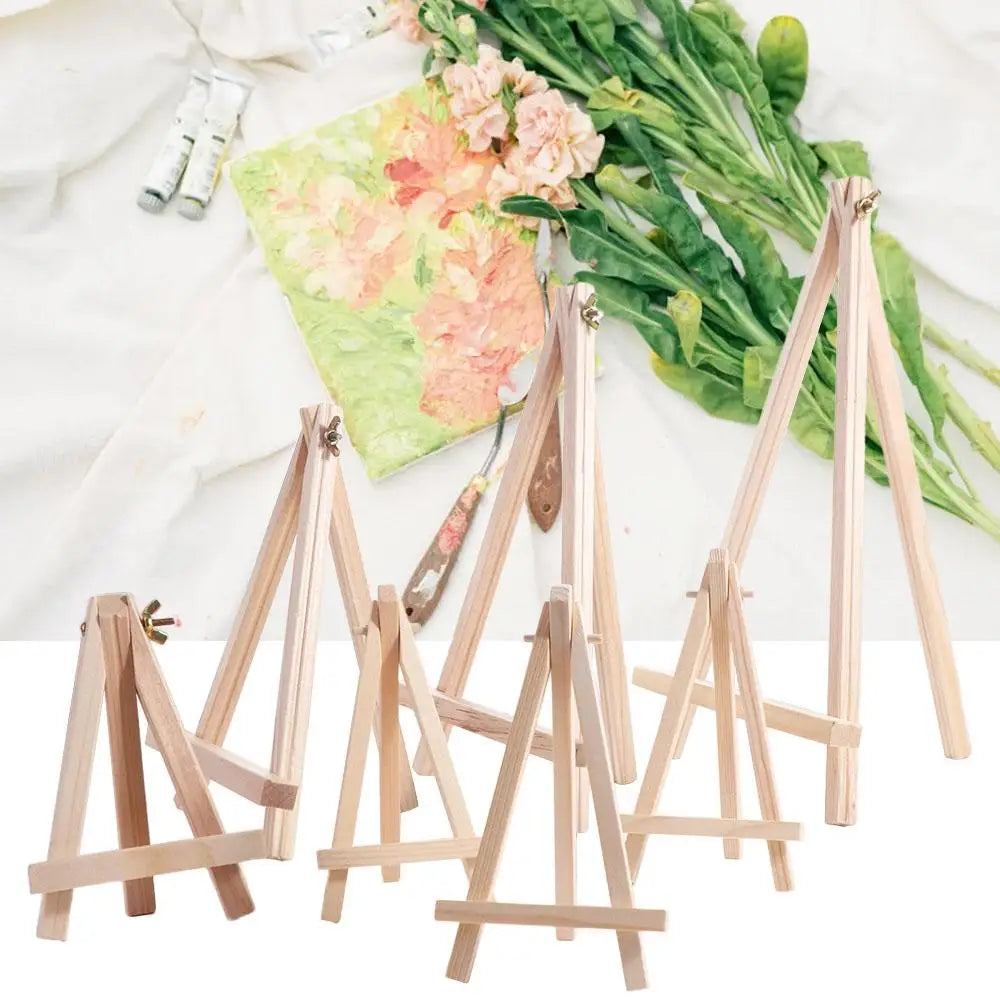 Holder Painting & Sketch Wood Mini Easel Foldable Small Triangle Display Stand Portable Desk Stand Tripod Desk Peaceful Pleasures Health and Wellness