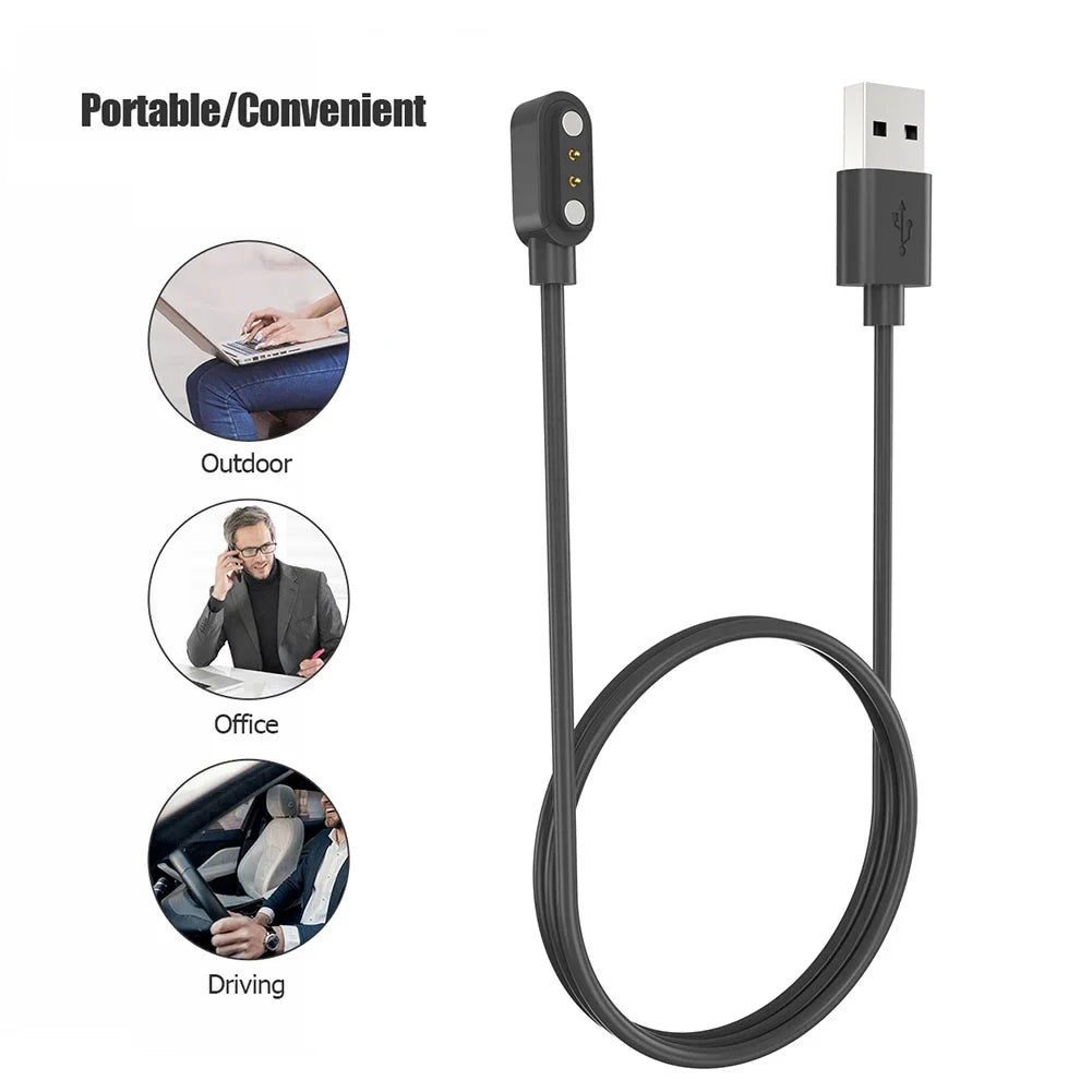 Magnetic Charging Cable for Haylou Smartwatch LS02 LS09B RS4 Peaceful Pleasures Health and Wellness