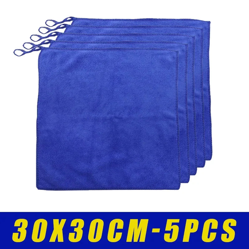 Microfiber Car Wash Cloth 30x30cm – Multi-Use Wax & Clean Rag