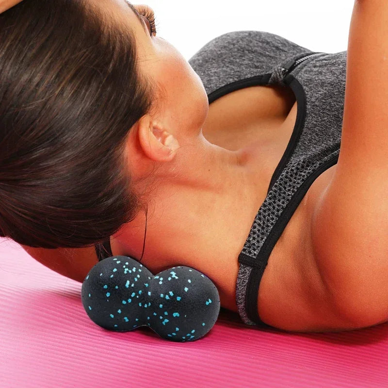 EPP 8cm Peanut Balls Body Massage Fascia Ball High Density Muscle Relaxation Lacrosse Fitness Yoga Myofascia Ball Relieve Pain Peaceful Pleasures Health and Wellness